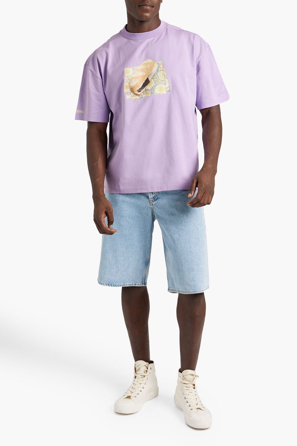 JACQUEMUS Printed cotton T-shirt