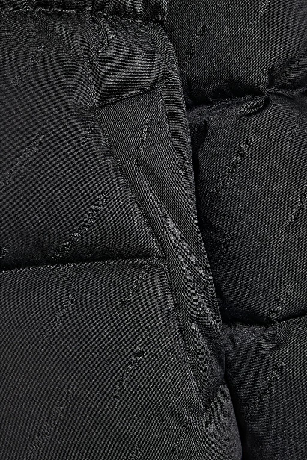 SANDRO Logo-print quilted shell jacket