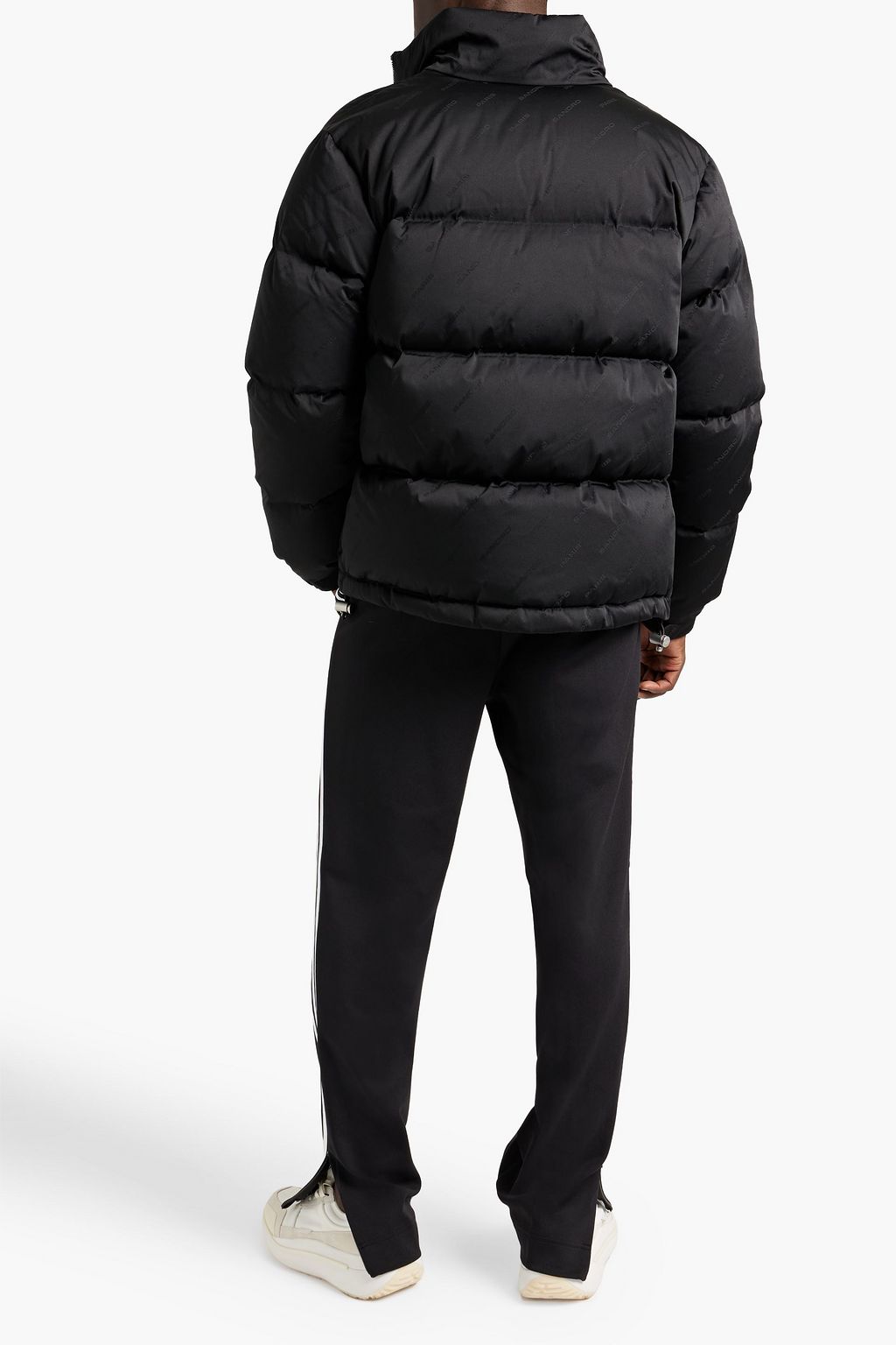 SANDRO Logo-print quilted shell jacket