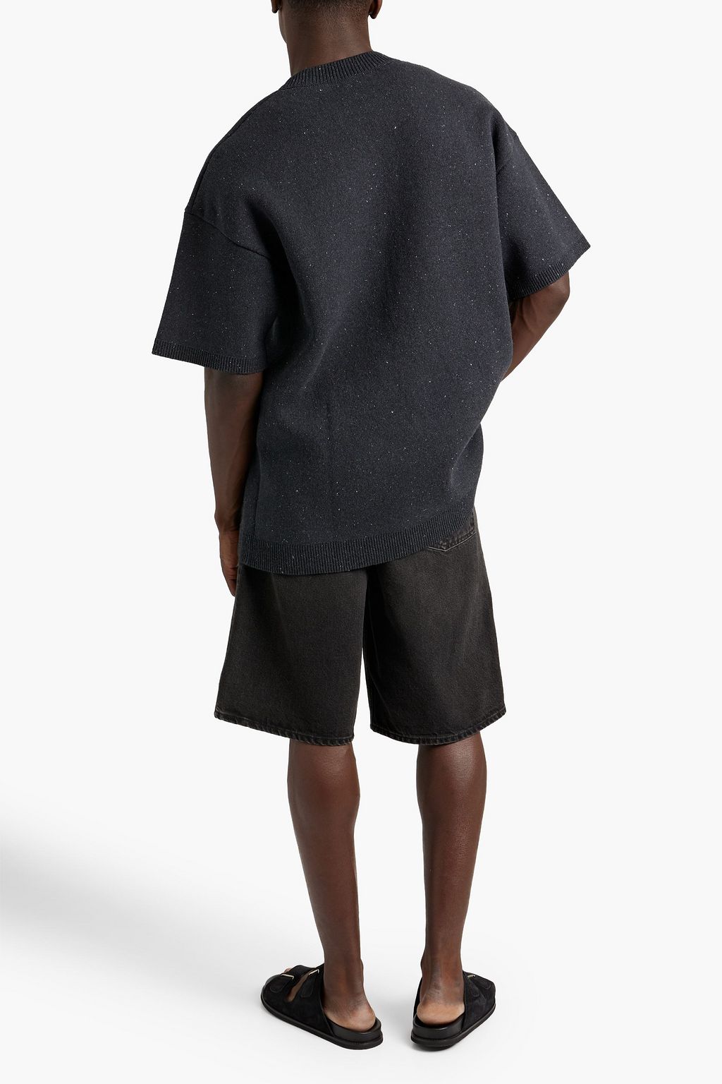 JW ANDERSON Distressed Donegal cotton-blend sweater