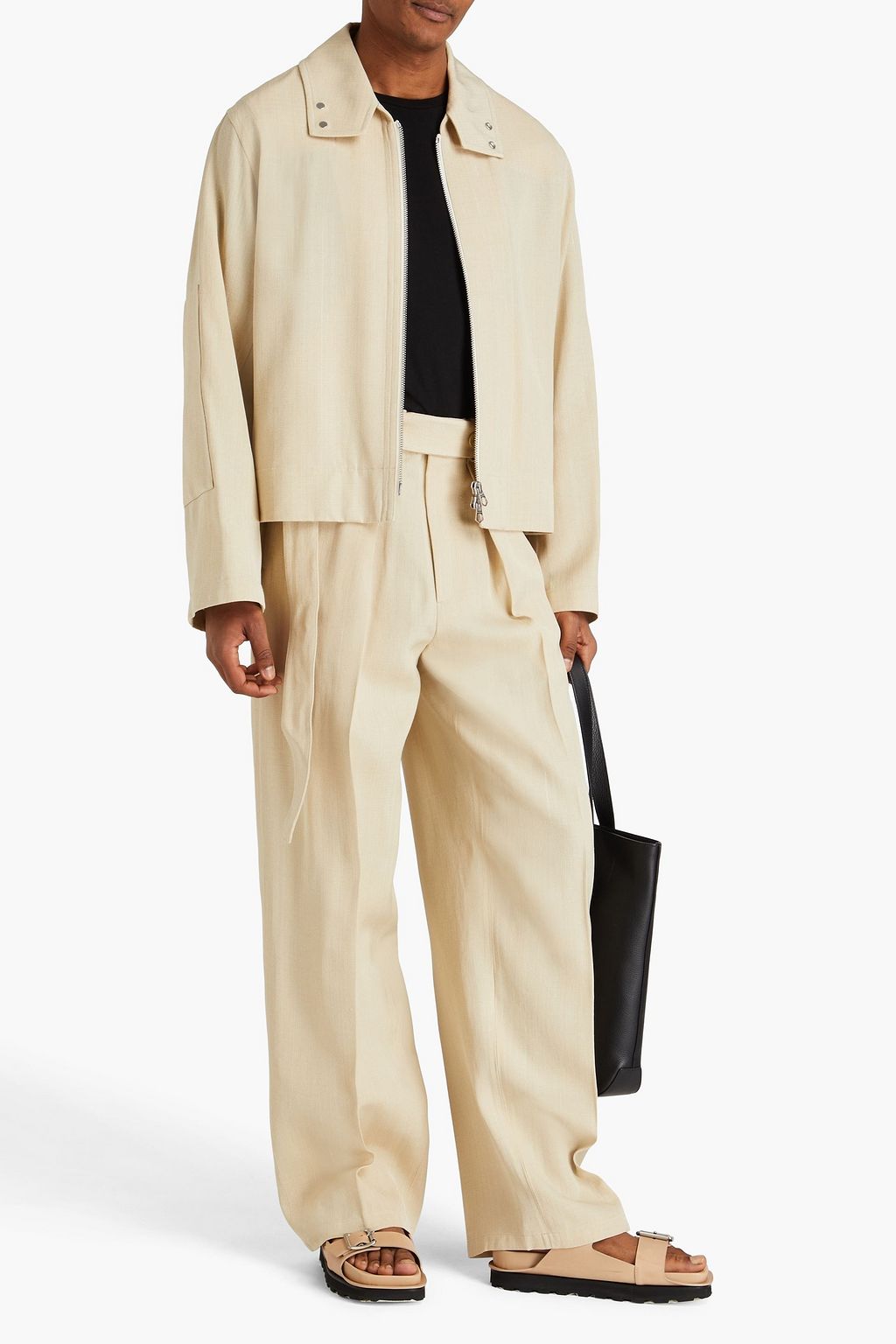 JIL SANDER Slub crepe jacket