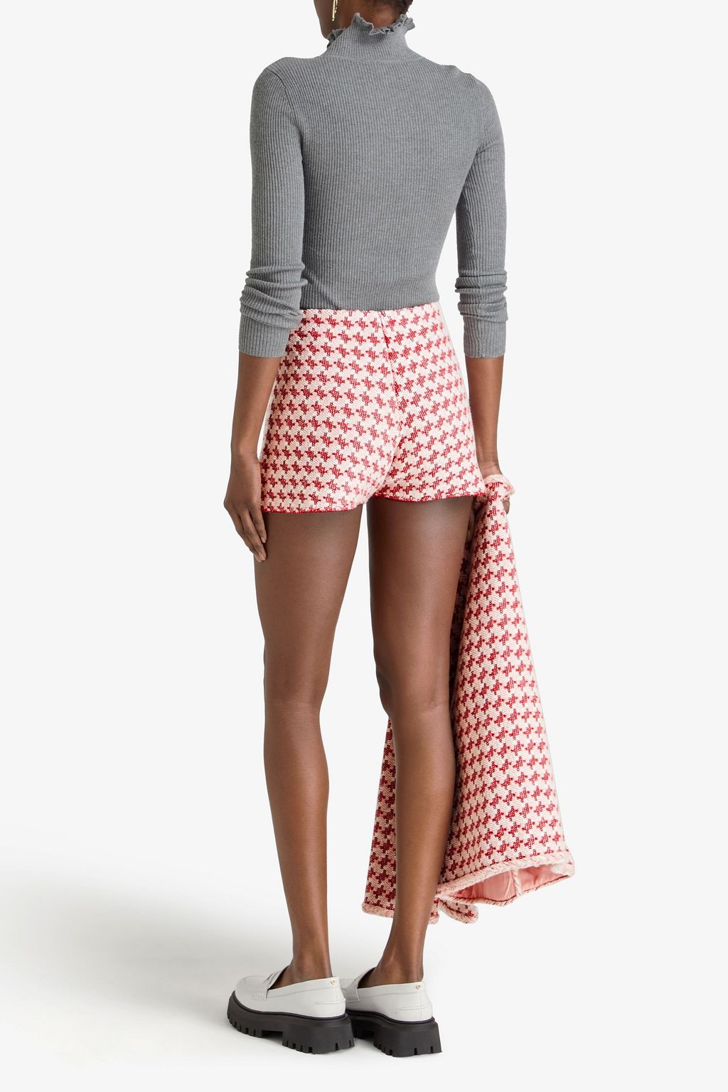 CLAUDIE PIERLOT شورت مصنوع من الجاكار