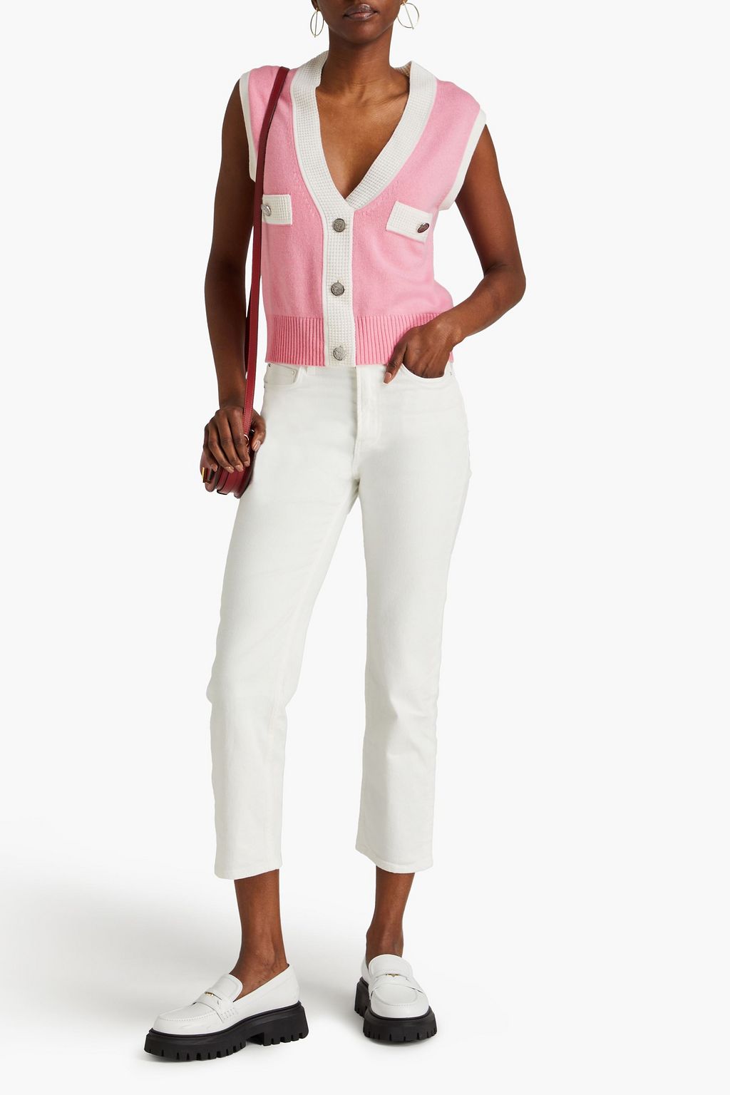 CLAUDIE PIERLOT فيست مصنوع من نسيج محبوك