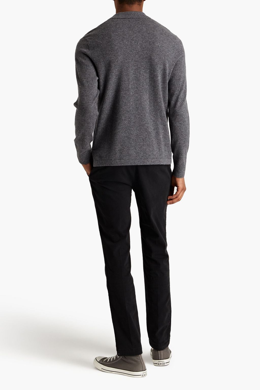 JAMES PERSE Cashmere polo sweater