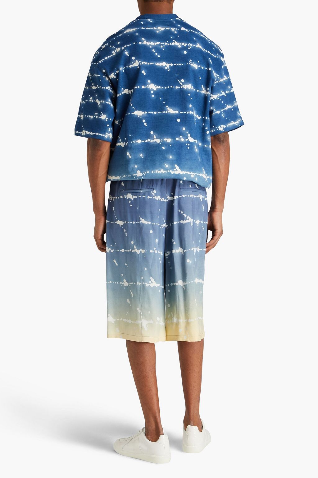 JIL SANDER شورت مصنوع من التويل ومزين بطبعات