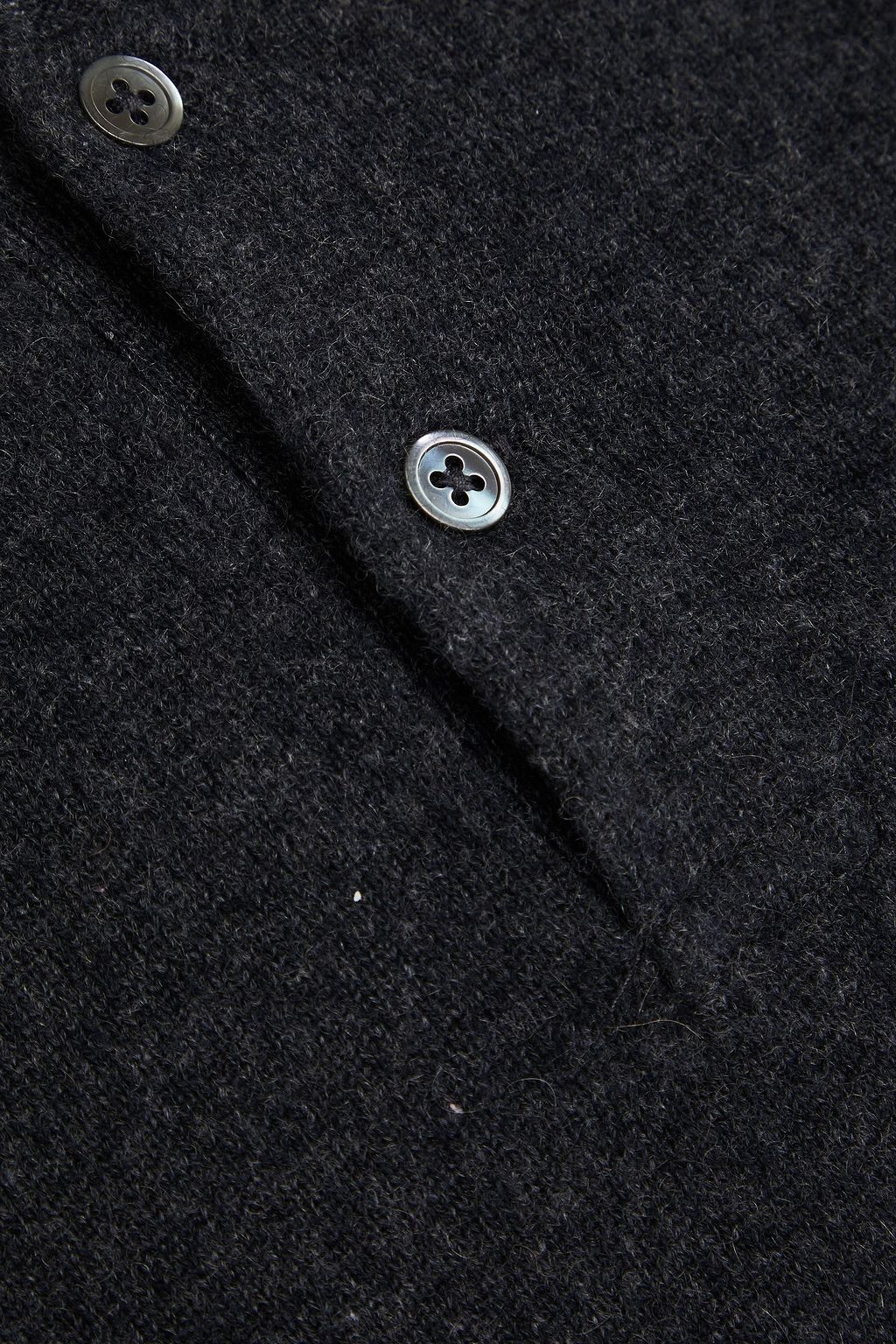 JAMES PERSE Mélange cashmere Henley sweater