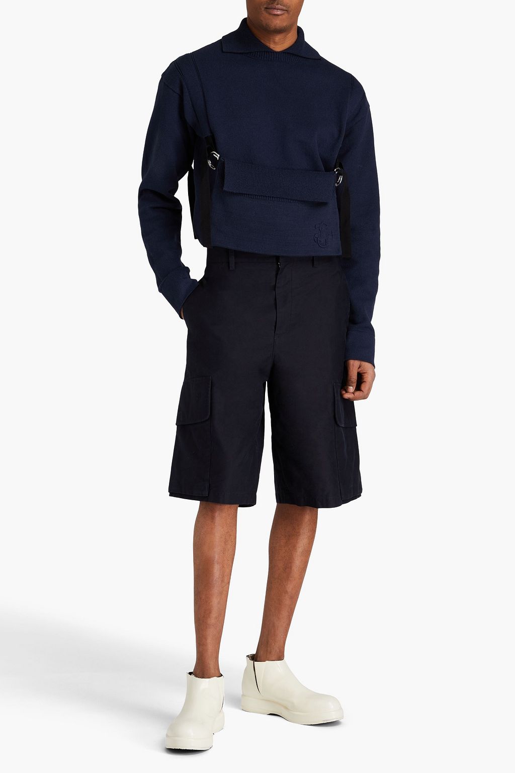 JIL SANDER شورت كارغو مصنوع من قطن تويل