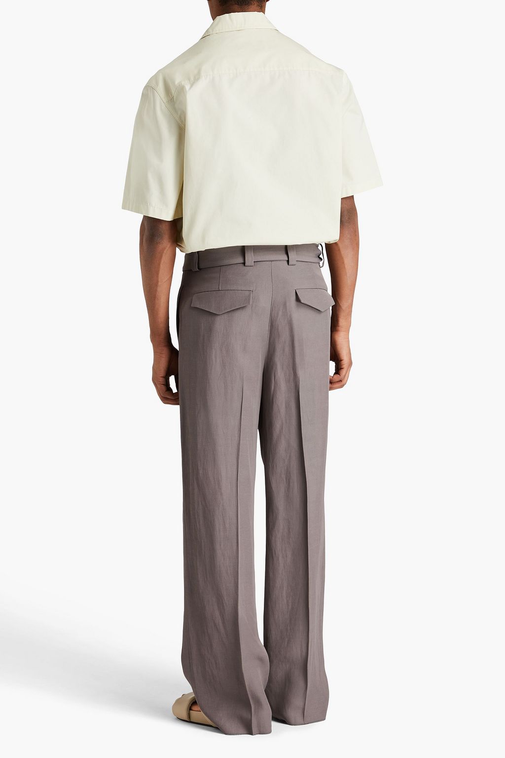 JIL SANDER Belted canvas pants