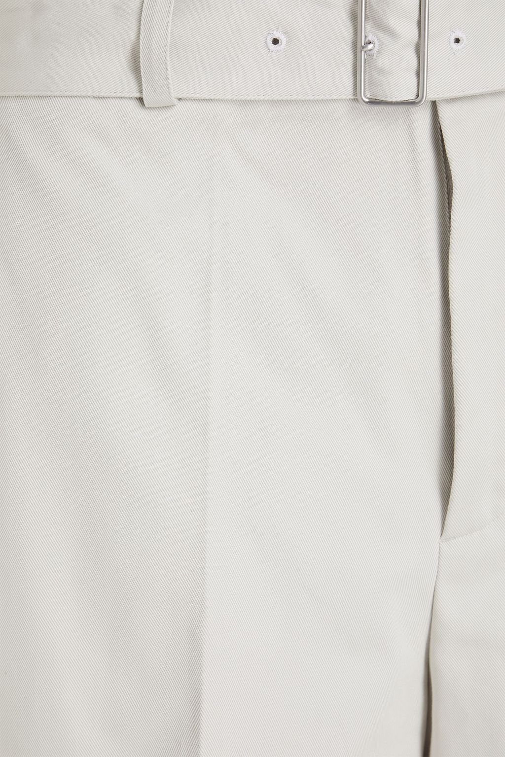 JIL SANDER Shorts aus Baumwoll-Twill mit Gürtel