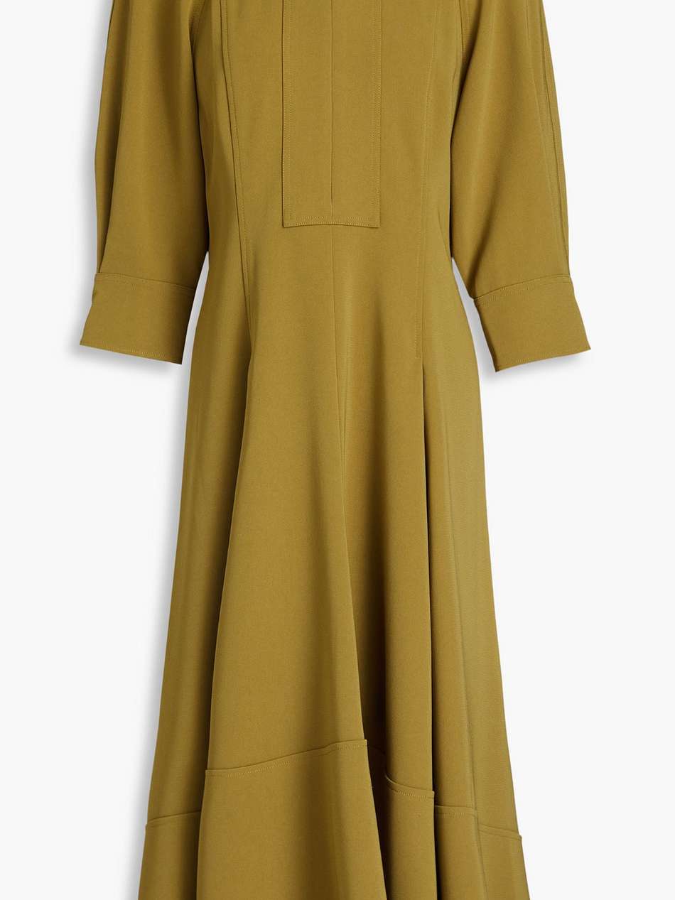 crepe midi dress