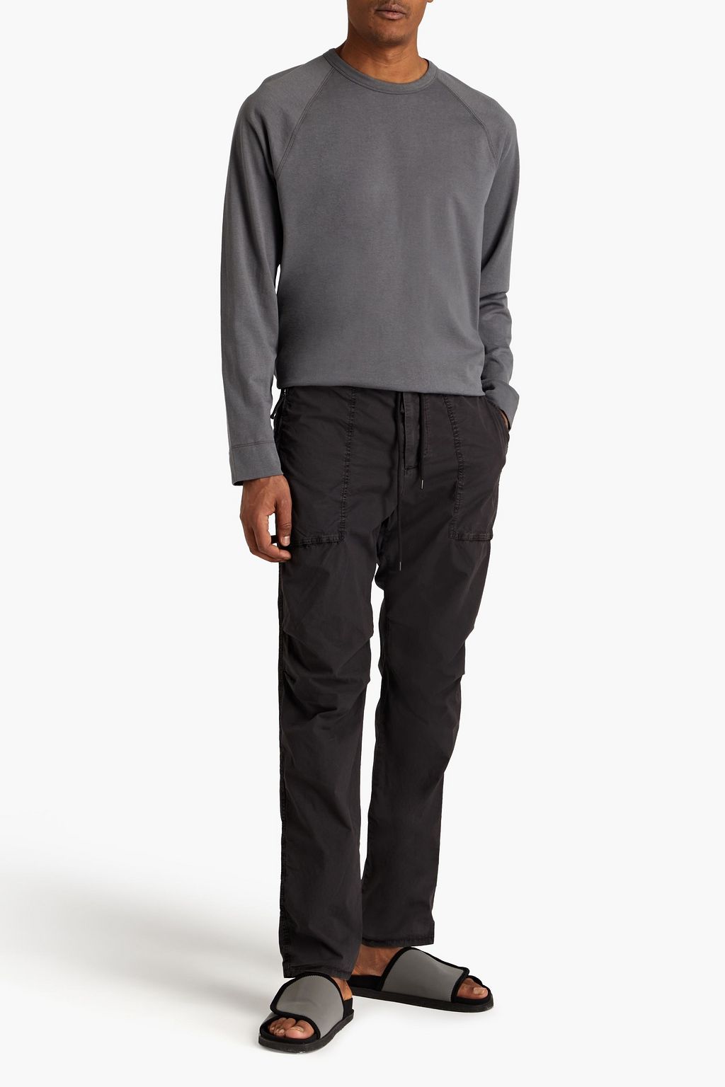 JAMES PERSE French cotton-terry sweatshirt
