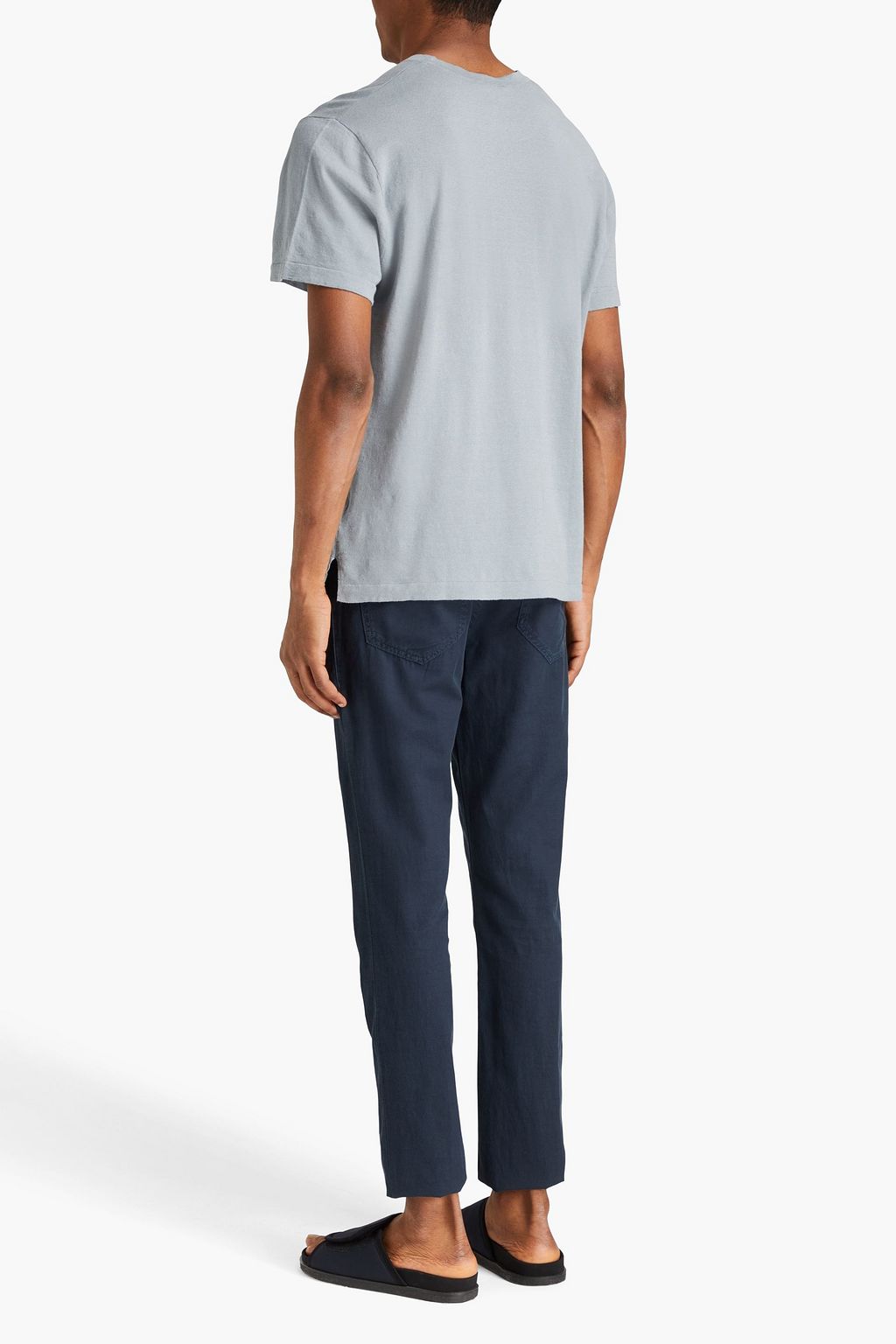 JAMES PERSE T-Shirt aus einer Leinenmischung