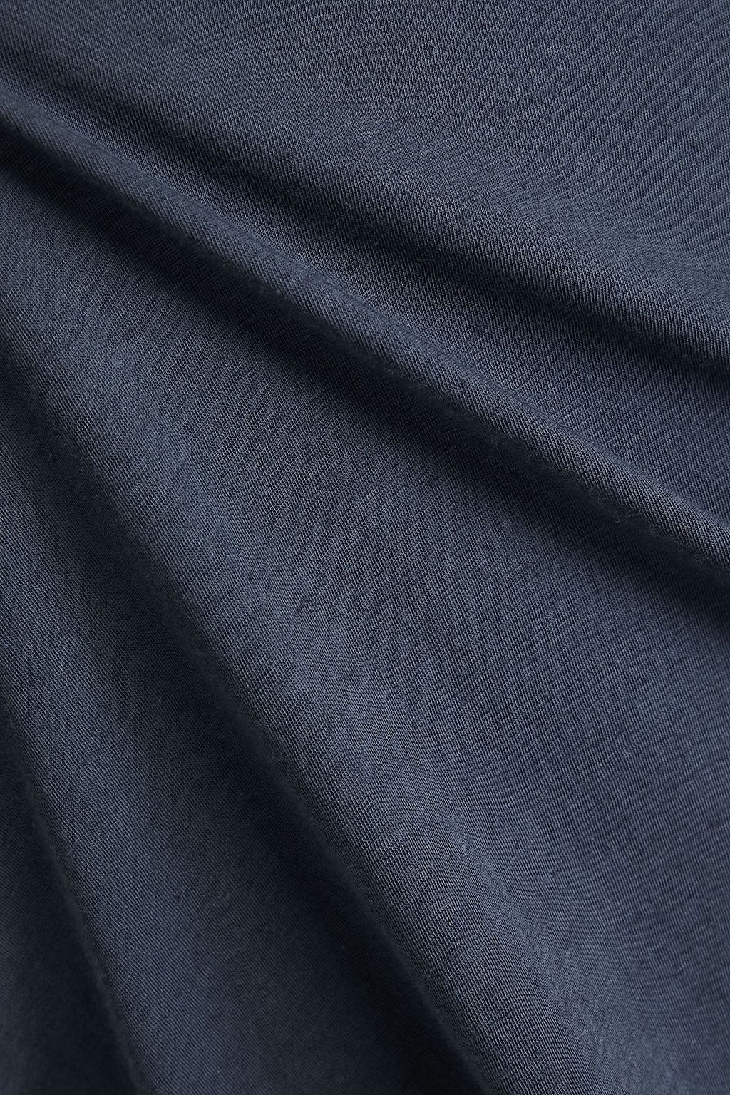 JAMES PERSE Cotton and linen-blend jersey polo shirt
