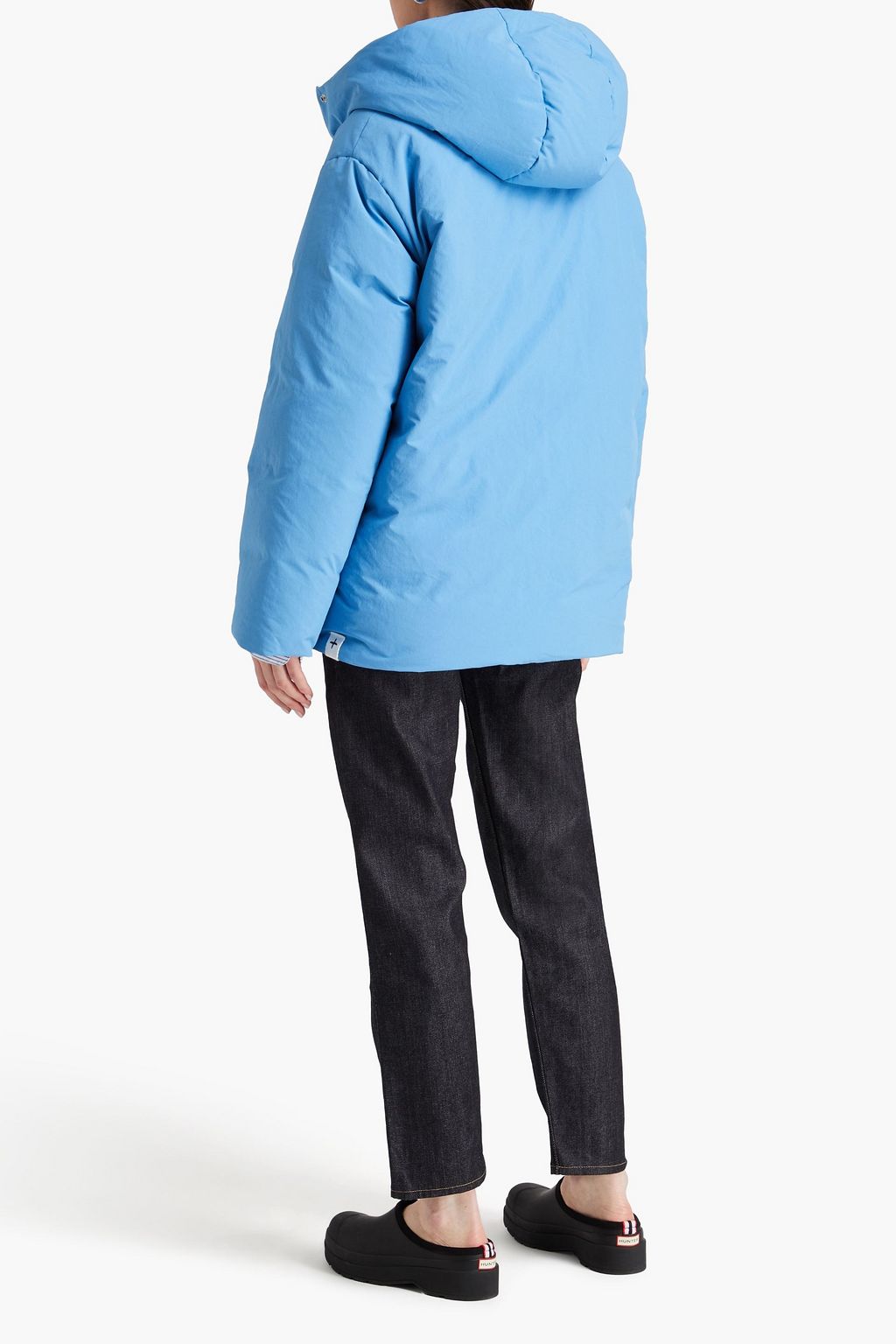 JIL SANDER 쉘 후드 다운 재킷