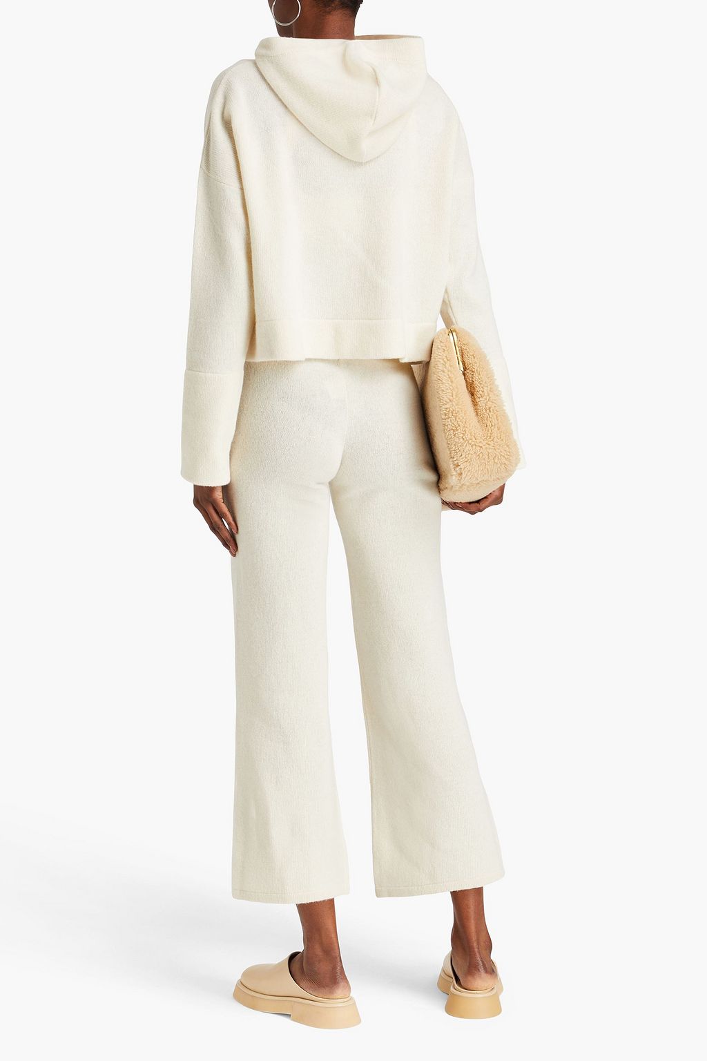 ENVELOPE1976 Cashmere and wool-blend wide-leg pants