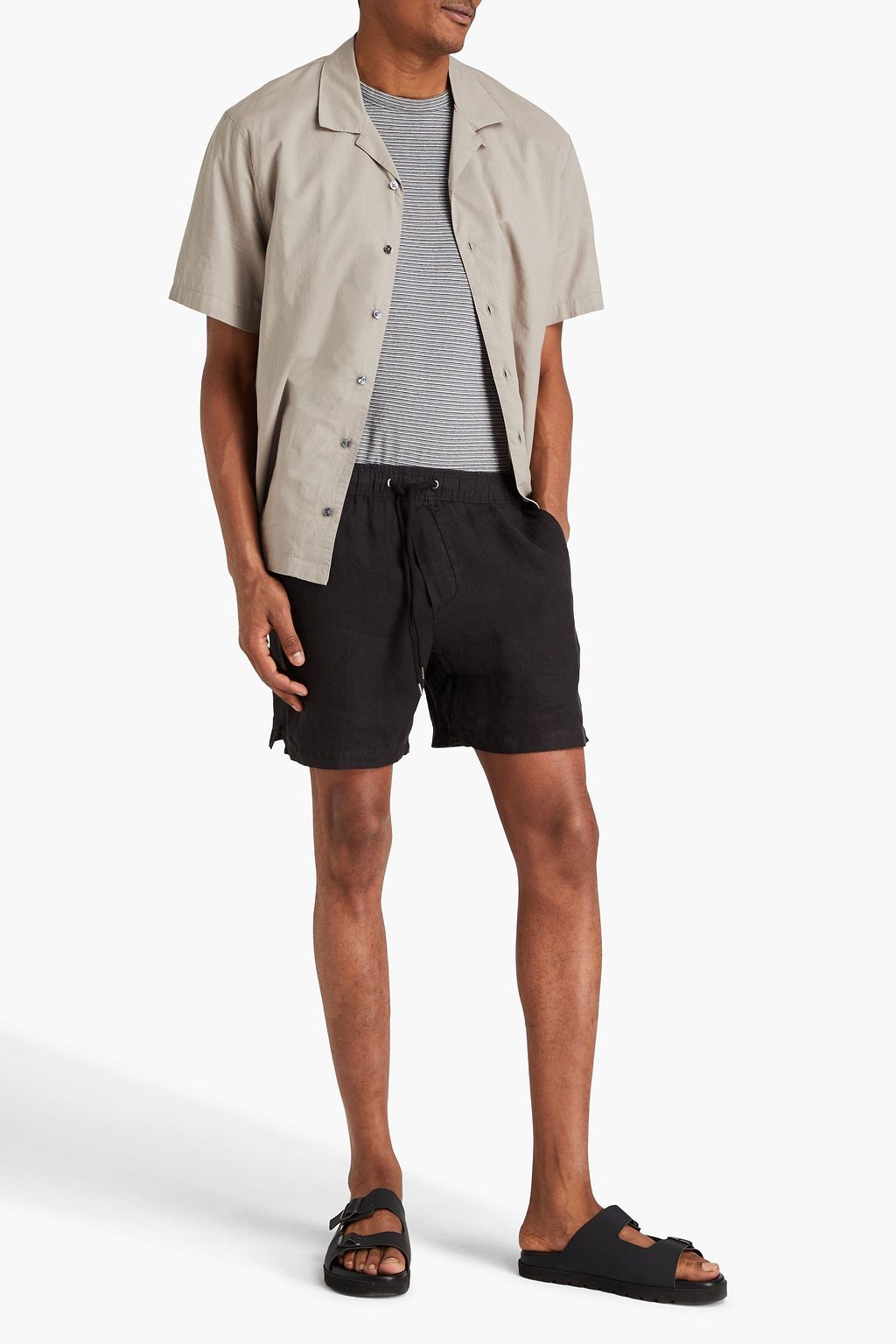 JAMES PERSE Linen drawstring shorts