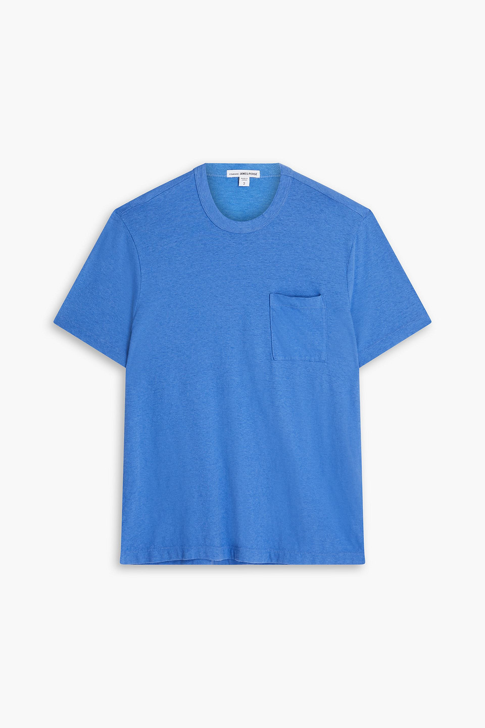 James Perse - Cotton and linen-blend jersey T-shirt - Blue - 2