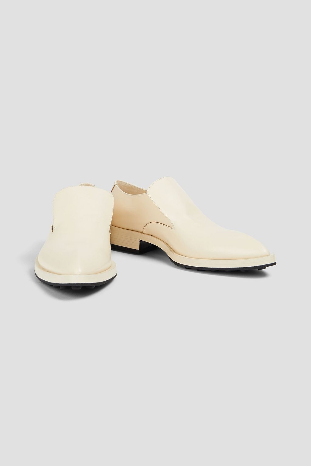 JIL SANDER حذاء لوفر مصنوع من الجلد