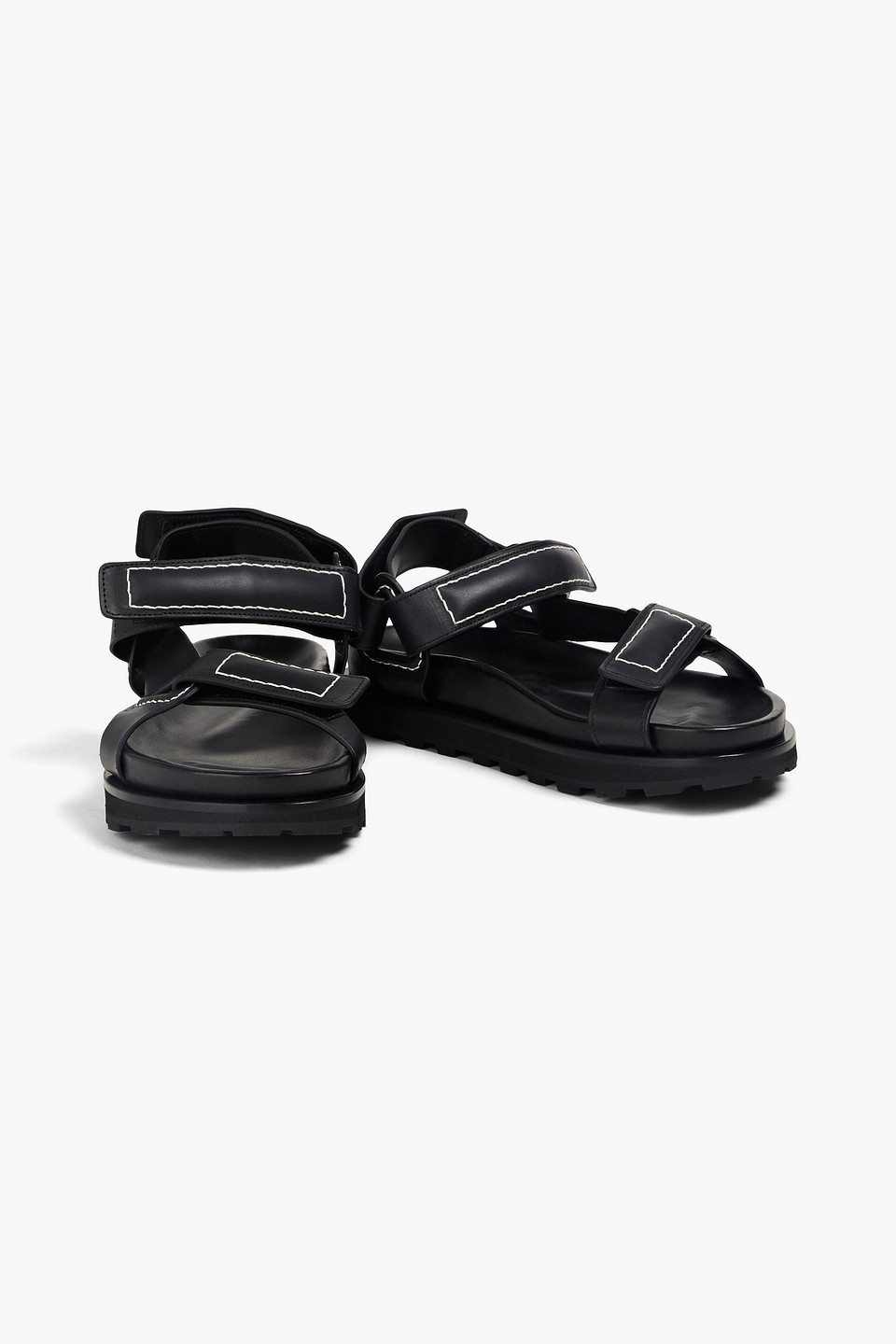 JIL SANDER LEATHER SANDALS 