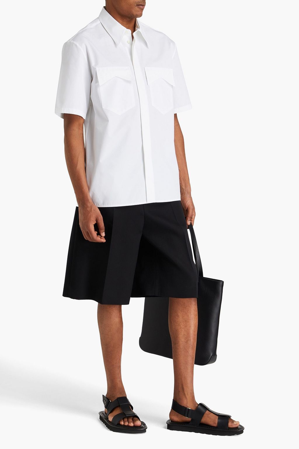 JIL SANDER Cotton-poplin shirt