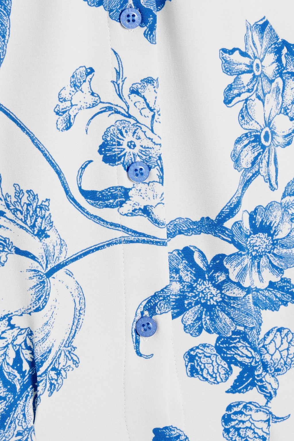 OSCAR DE LA RENTA Cutout floral-print cotton-blend crepe maxi dress