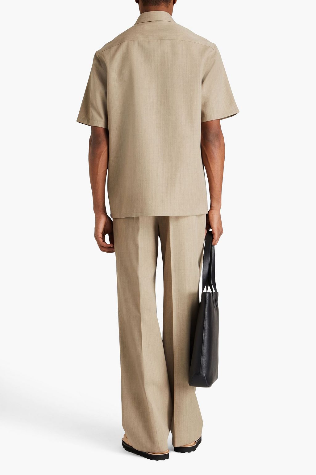 JIL SANDER Wool-twill shirt