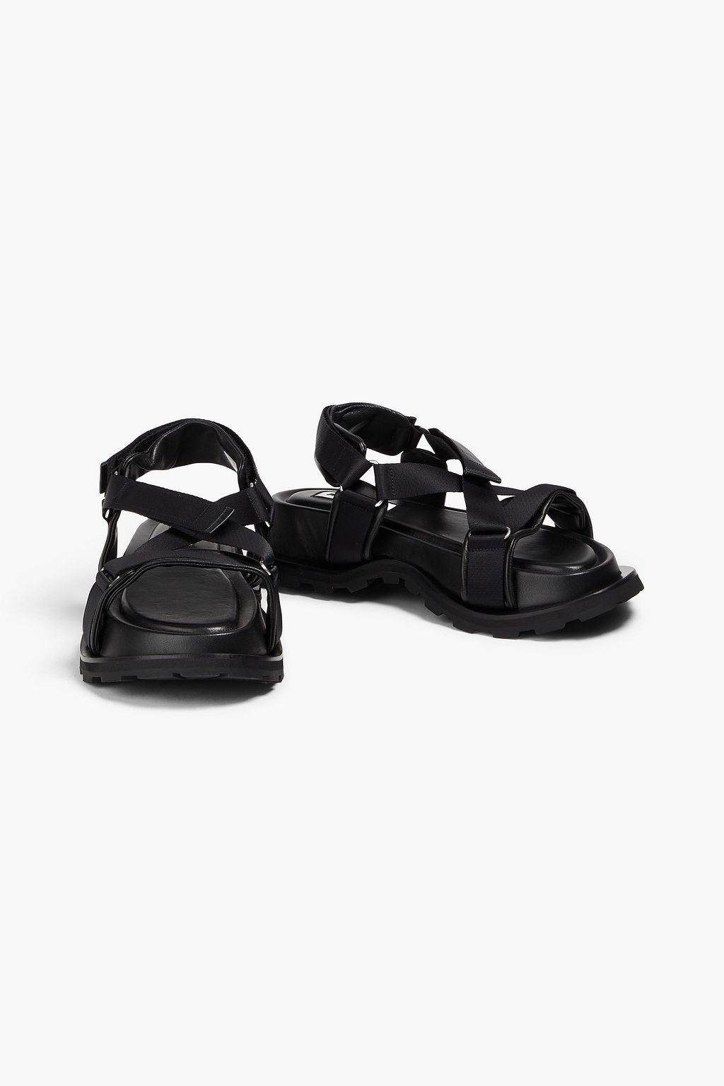 JIL SANDER 가죽 플랫폼 샌들