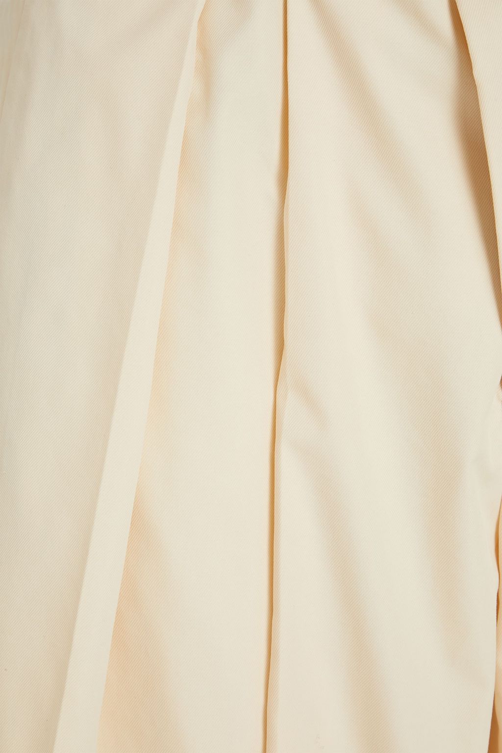 JIL SANDER Belted pleated cotton-blend twill shorts