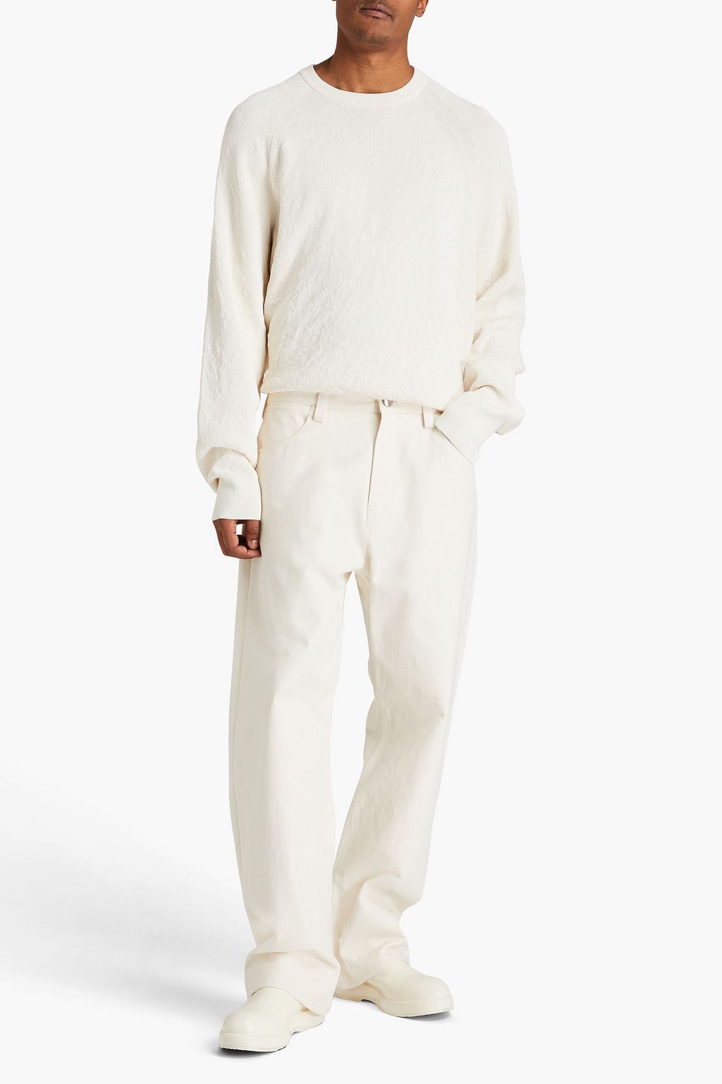 JIL SANDER Cotton-twill pants