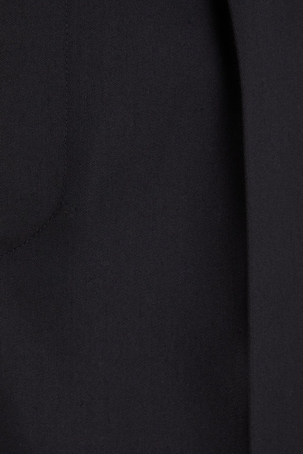 JIL SANDER 플리츠 디테일 울 트윌 와이드 레그 쇼츠