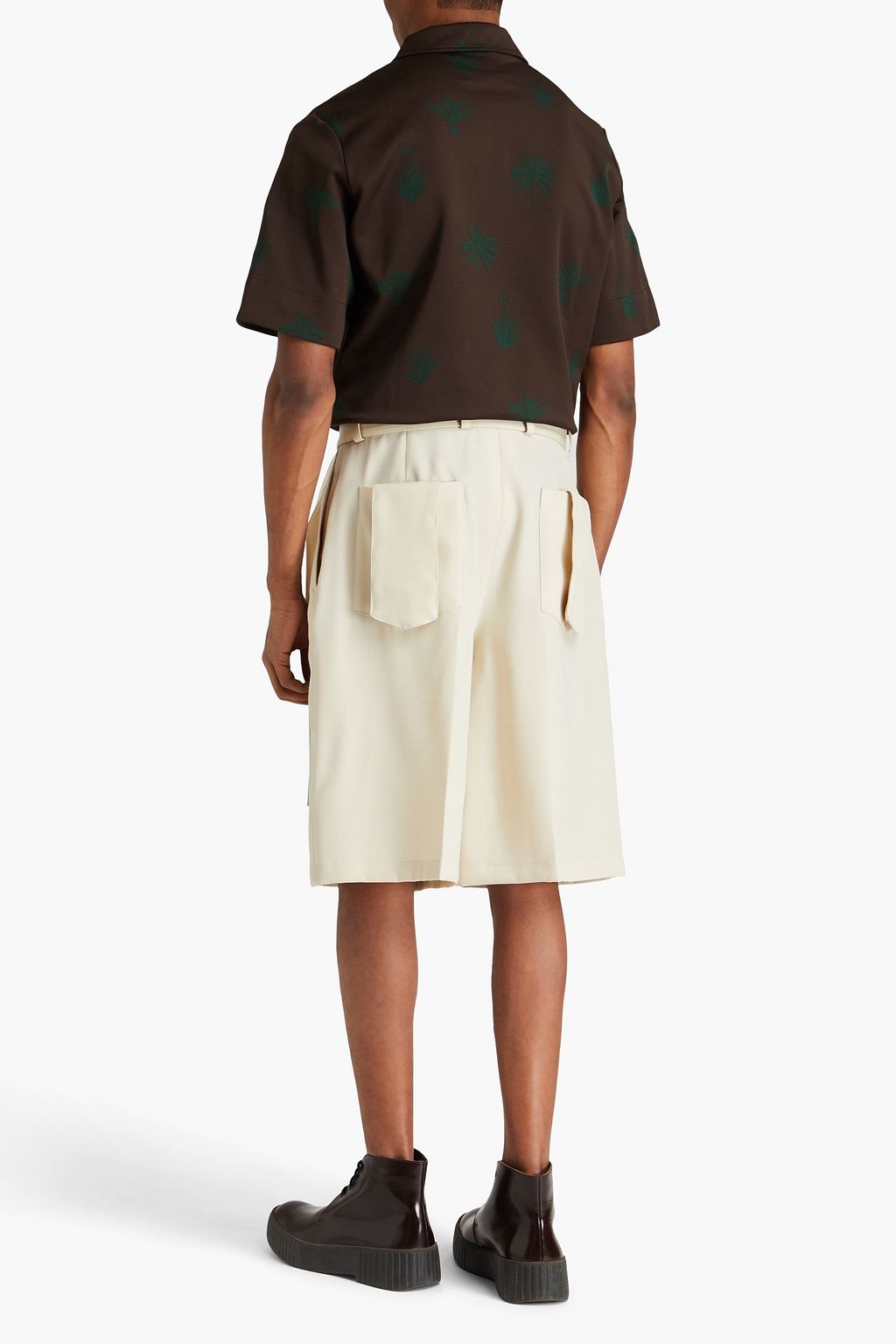 JIL SANDER شورت مصنوع من صوف التويل