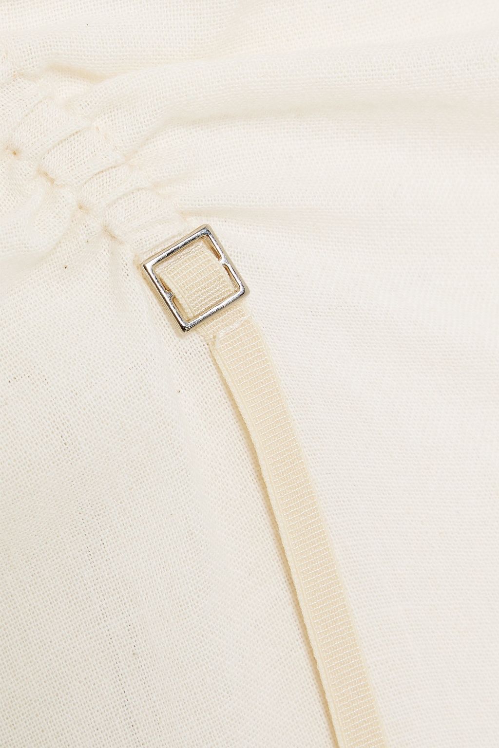JACQUEMUS Gaua ruched cotton-gauze maxi dress
