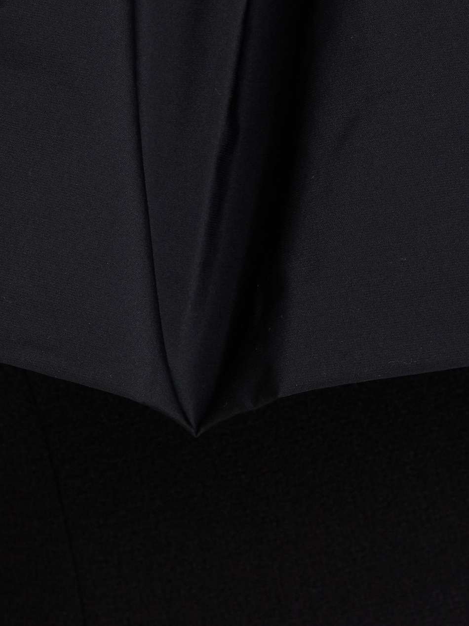 after hours one-shoulder taffeta-paneled crepe midi dress