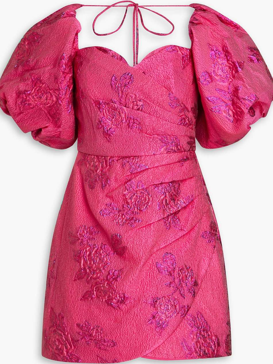 matchmaker metallic cloqué mini dress