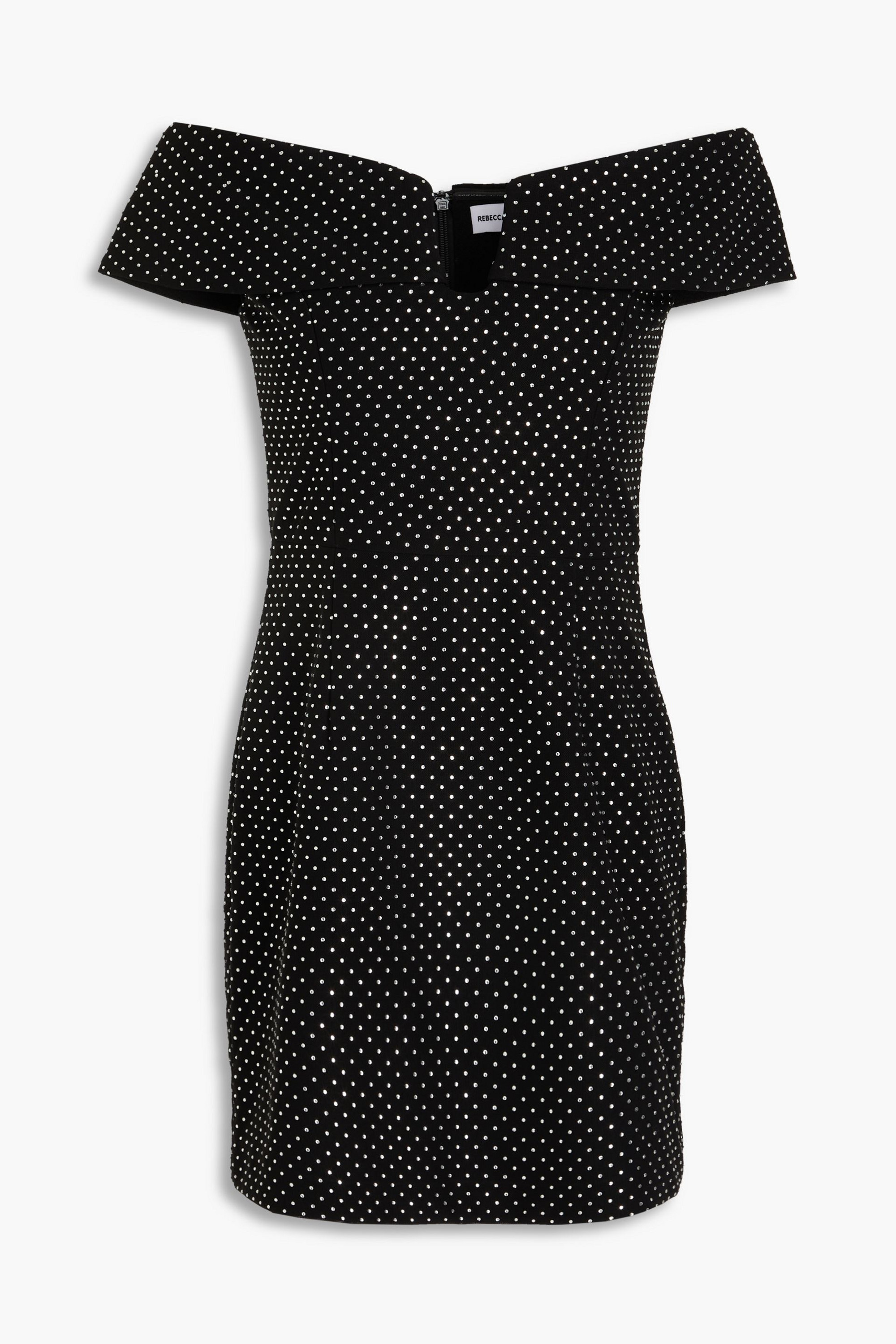 Rebecca Vallance Last Dance off-the-shoulder embellished tulle mini dress