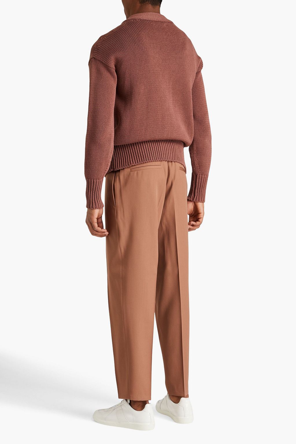 JIL SANDER Embroidered cotton cardigan