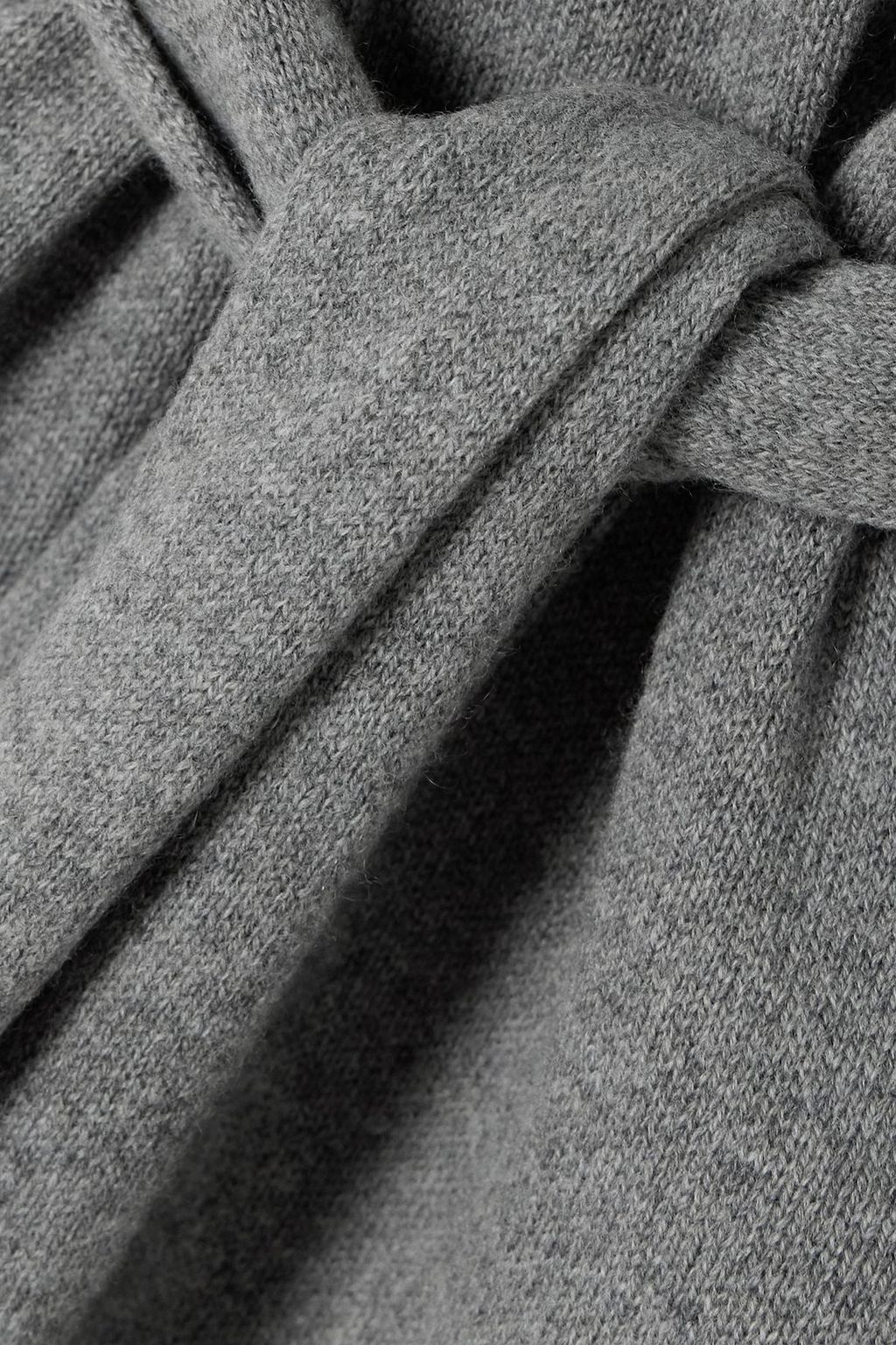 STELLA MCCARTNEY Knotted draped cashmere and wool-blend sweater