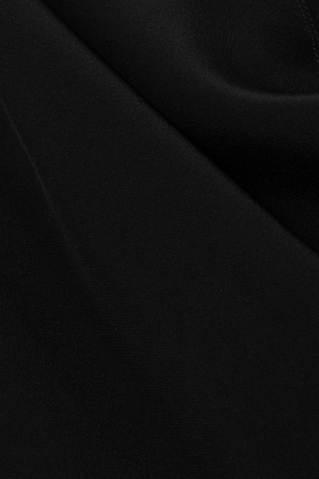 STELLA MCCARTNEY Draped silk-crepe midi dress