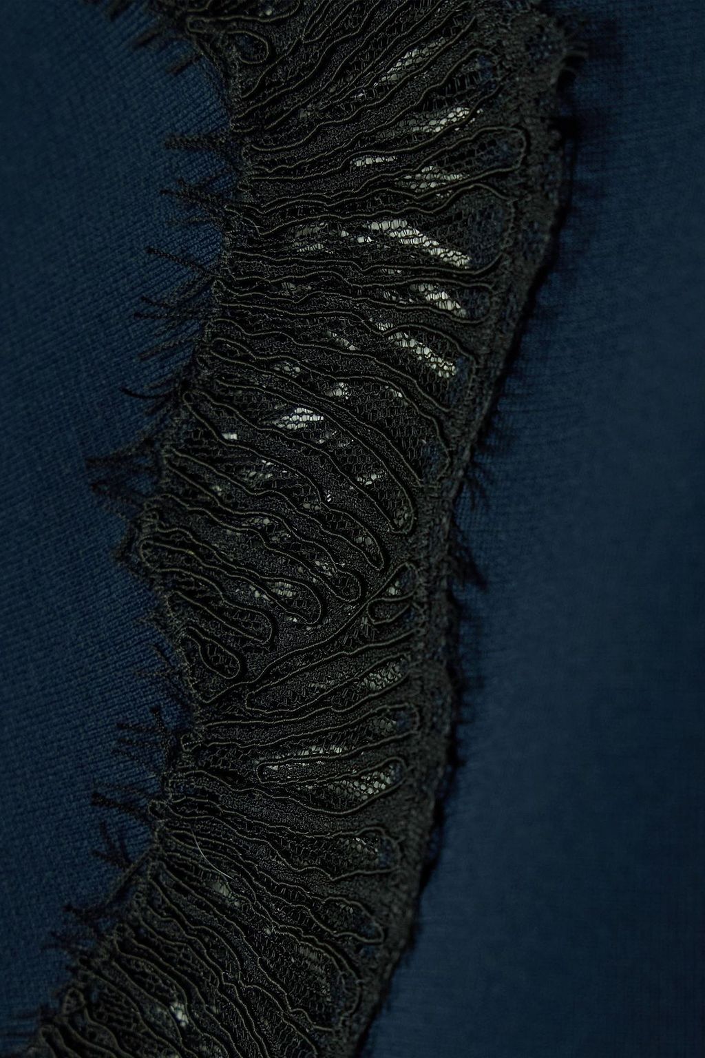 STELLA MCCARTNEY Lace-trimmed jersey T-shirt