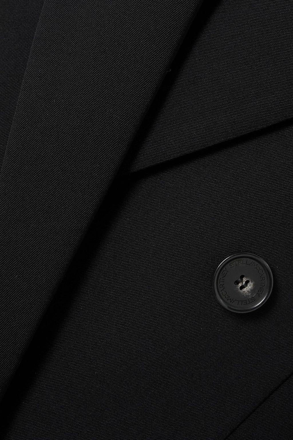 STELLA MCCARTNEY Cape-effect wool-blend twill blazer