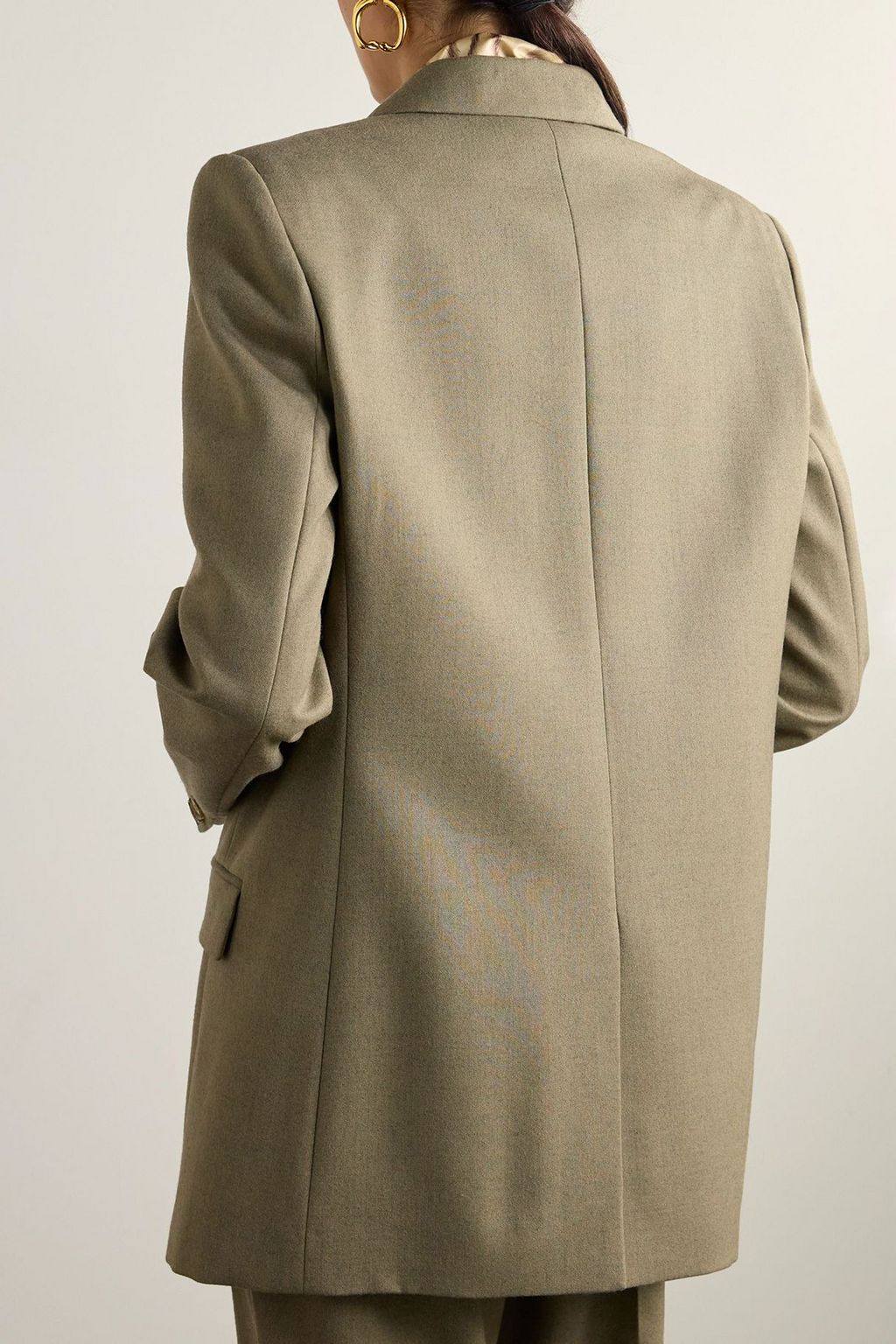 STELLA MCCARTNEY Double-breasted oversized wool blazer