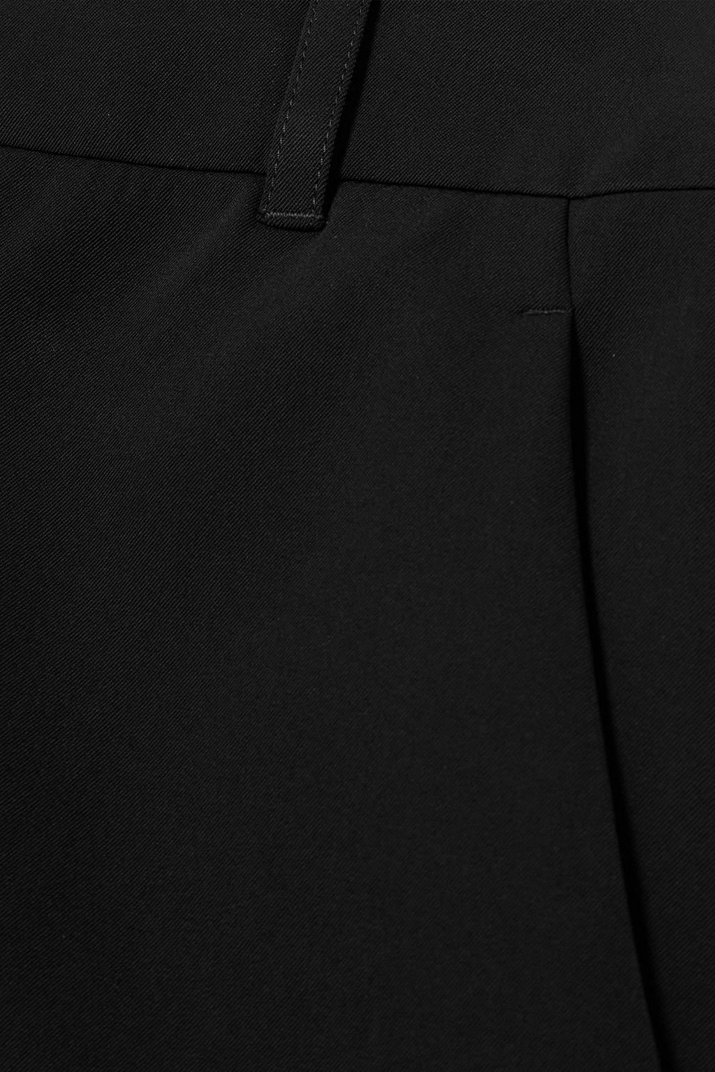 STELLA MCCARTNEY Pleated wool-blend twill wide-leg pants