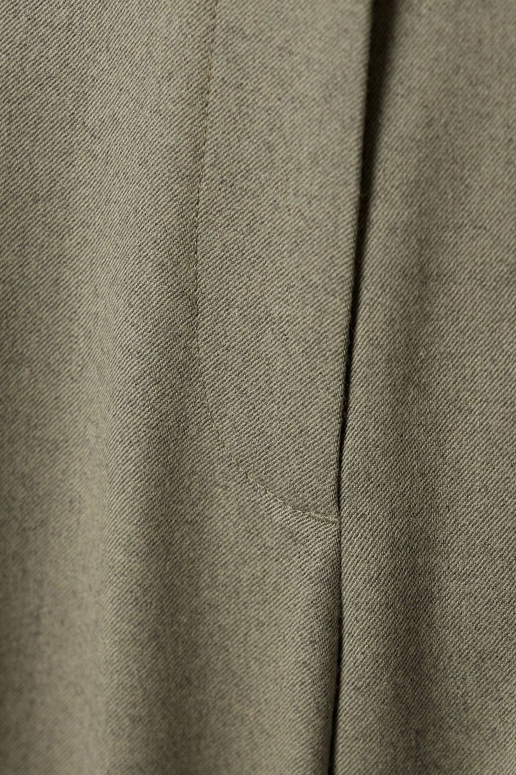 STELLA MCCARTNEY Pleated wool-twill tapered pants