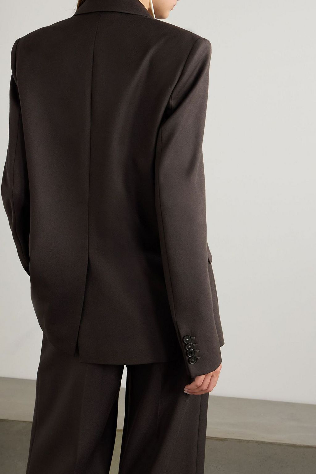 STELLA MCCARTNEY Double-breasted oversized wool blazer