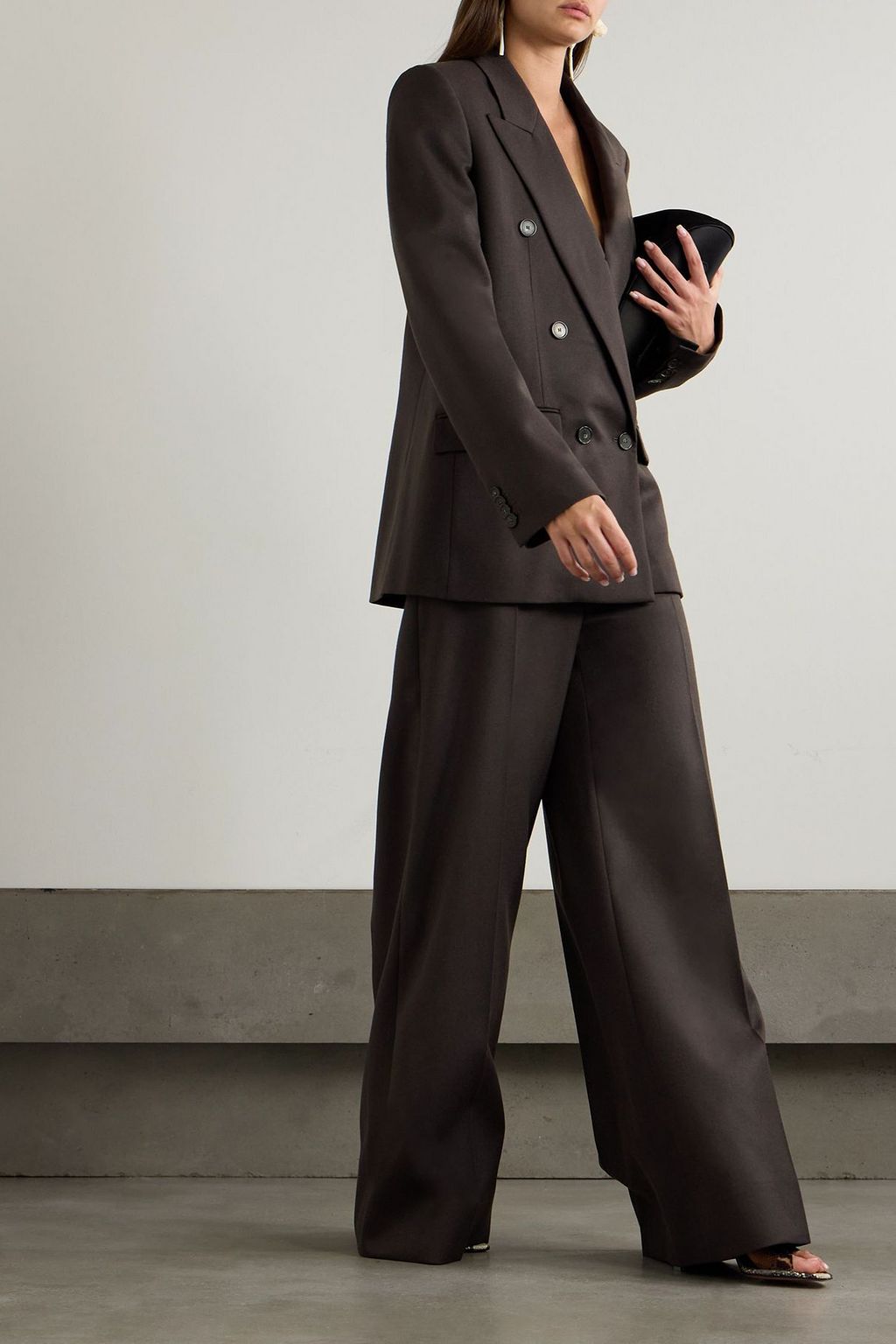 STELLA MCCARTNEY Double-breasted oversized wool blazer