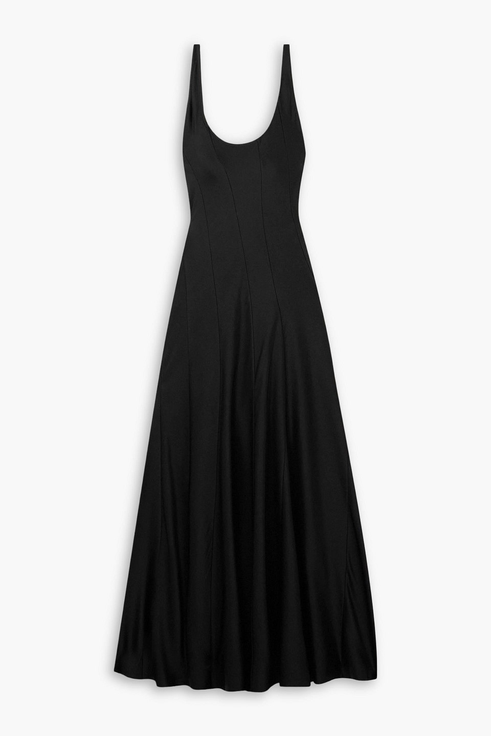jil sander - jersey midi dress - black - fr 40
