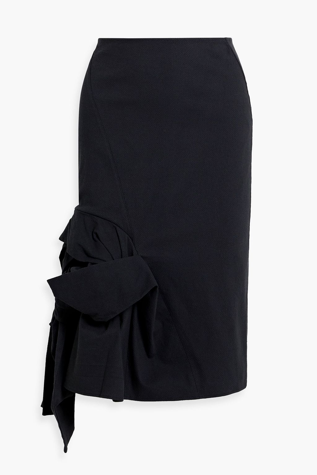 JACQUEMUS Crema knotted cottonblend jacquard skirt THE