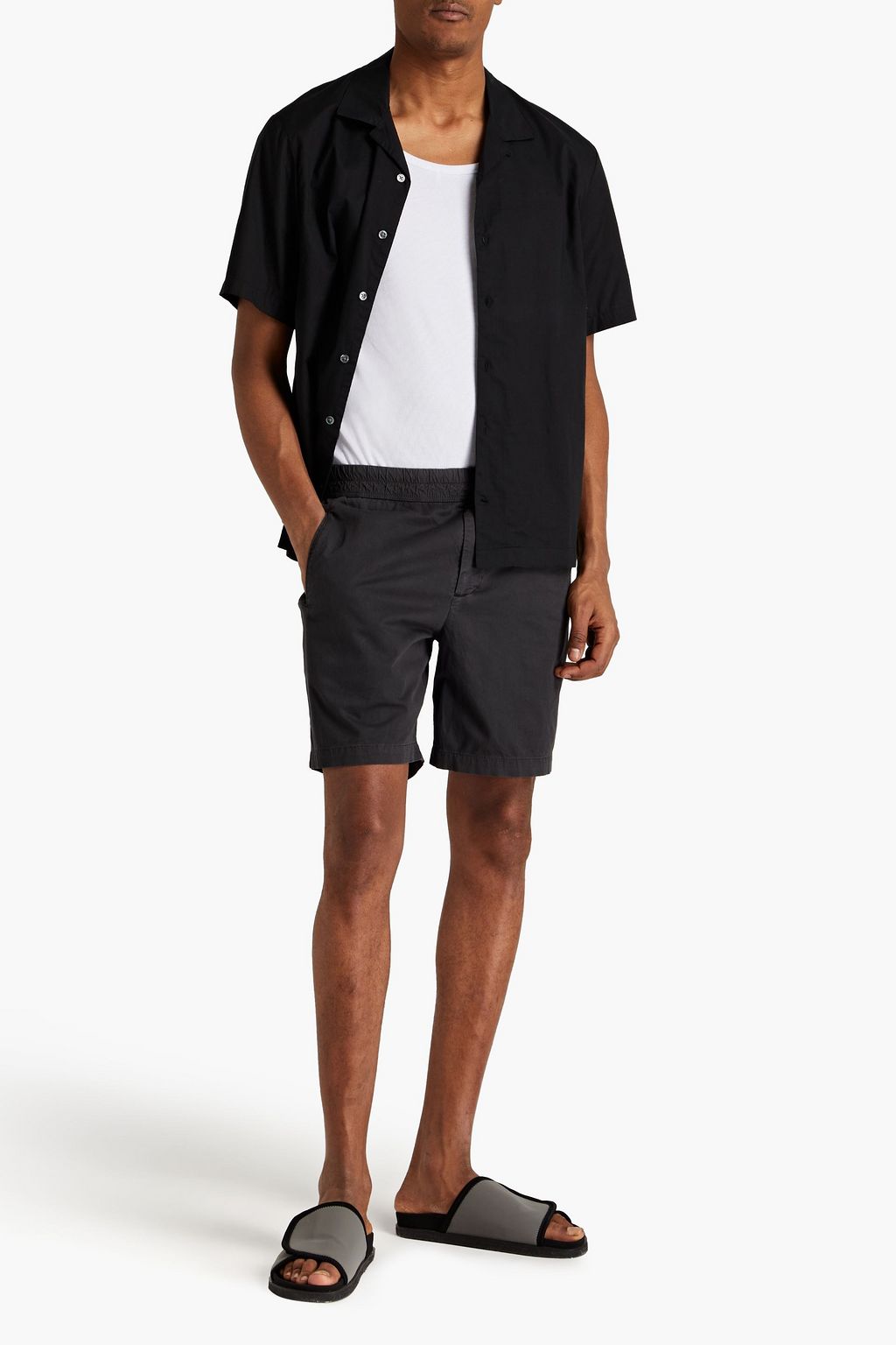 JAMES PERSE Shorts aus einer Baumwollmischung mit Tunnelzug