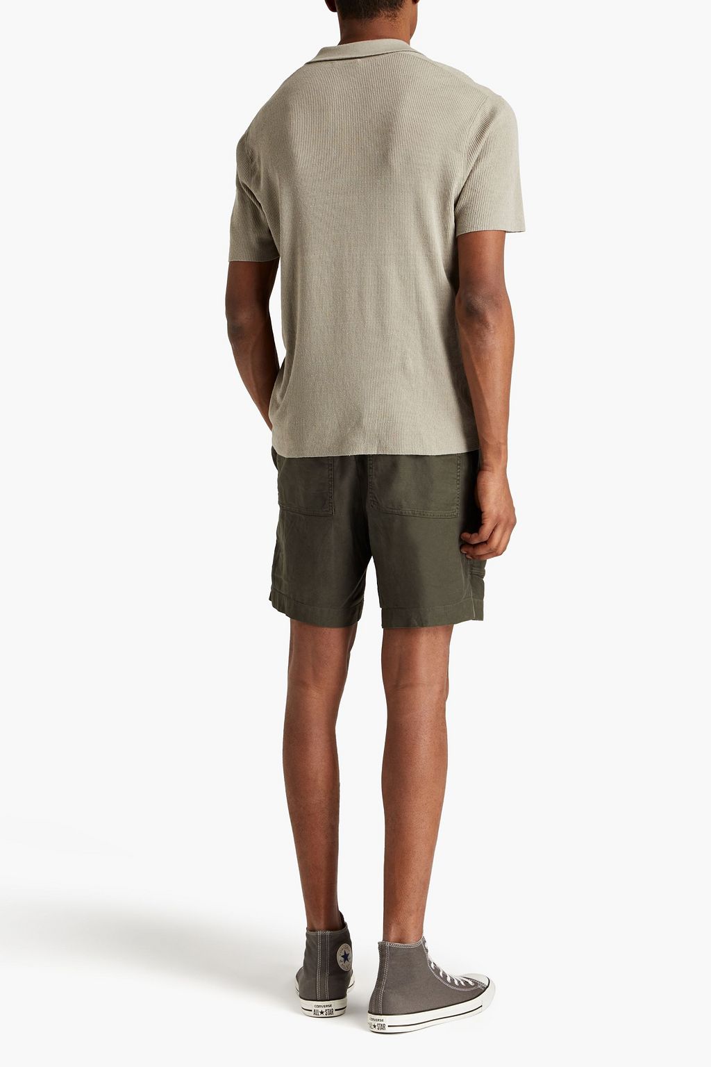 JAMES PERSE Shorts aus Twill aus einer Lyocell-Leinenmischung