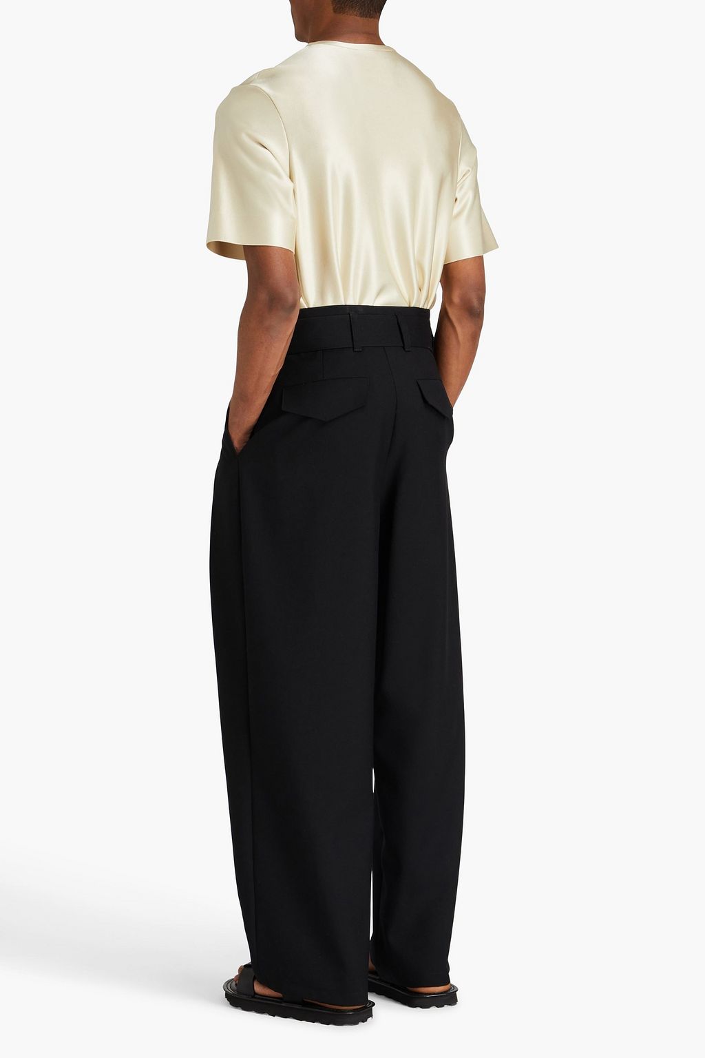 JIL SANDER Satin-jersey T-shirt
